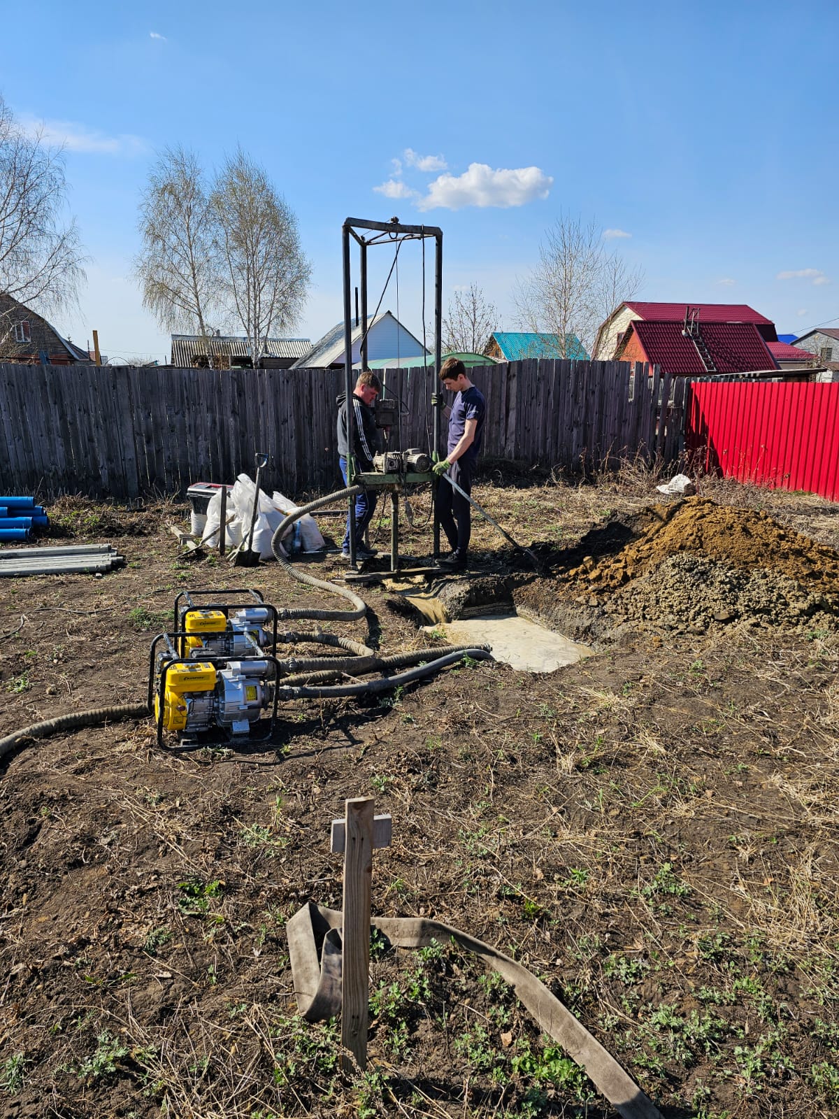 Работа буровой установки